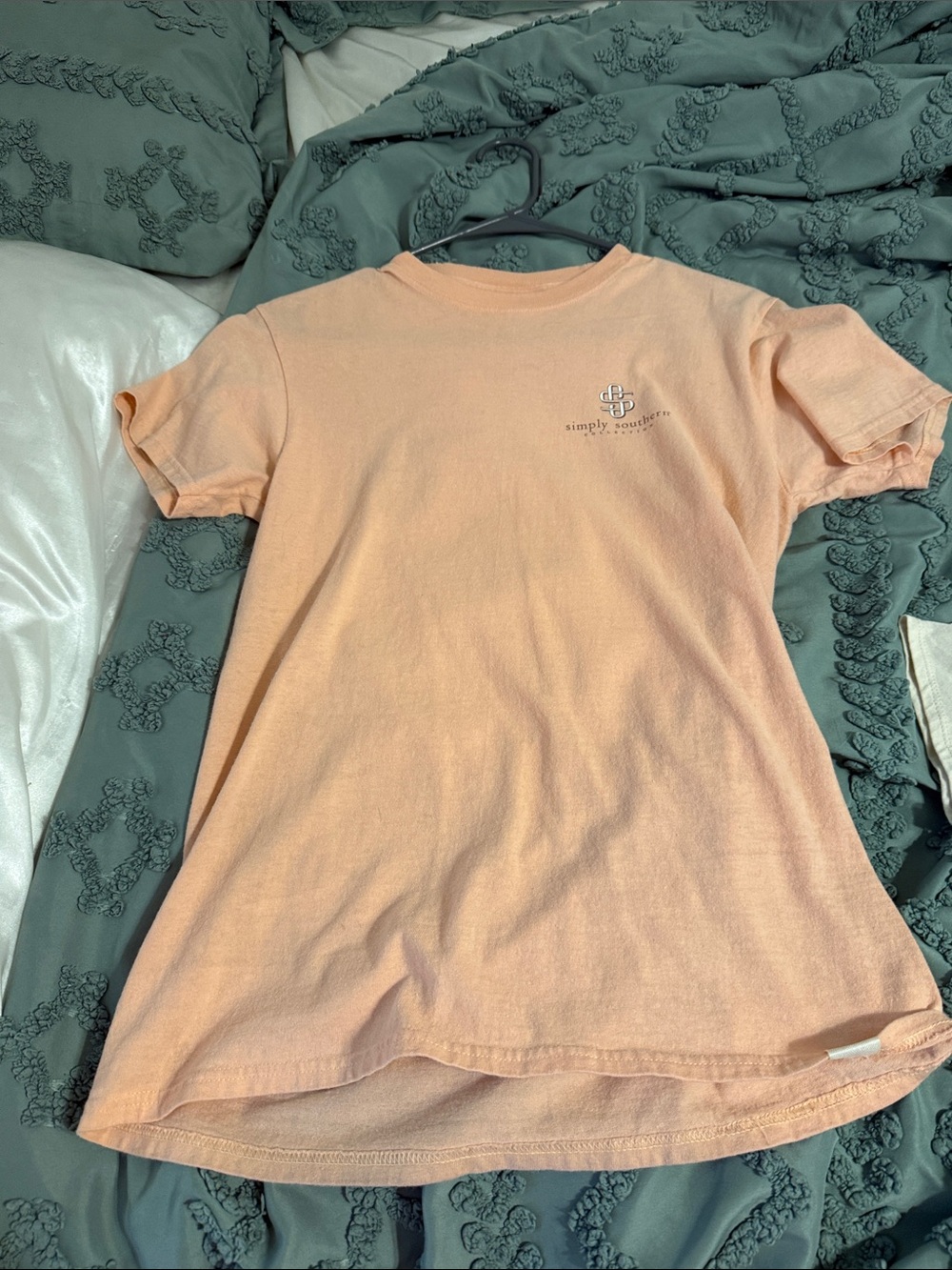 Simply Southern Peach Short Sleeve Crew Tee